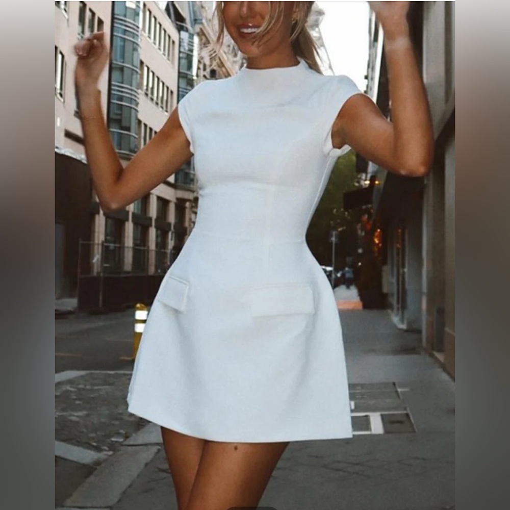 Commense White Mini Dress
